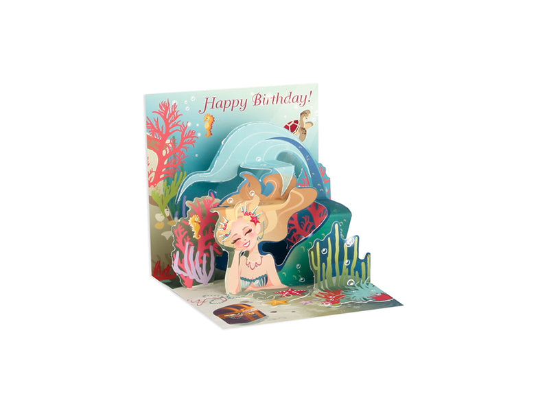 Mermaid Birthday Pop-Up Greeting Card