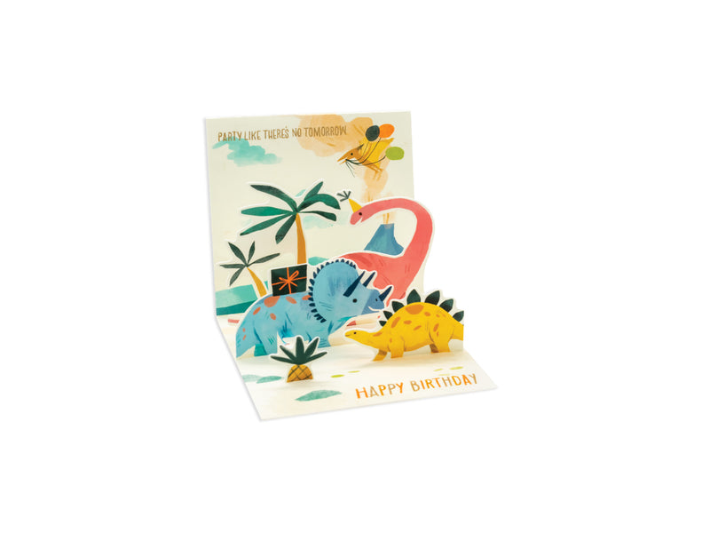 Dinosaur Birthday Pop-Up Greeting Card