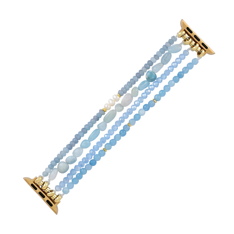 Aquamarine Jade Serenity Stretch Apple Watch Strap