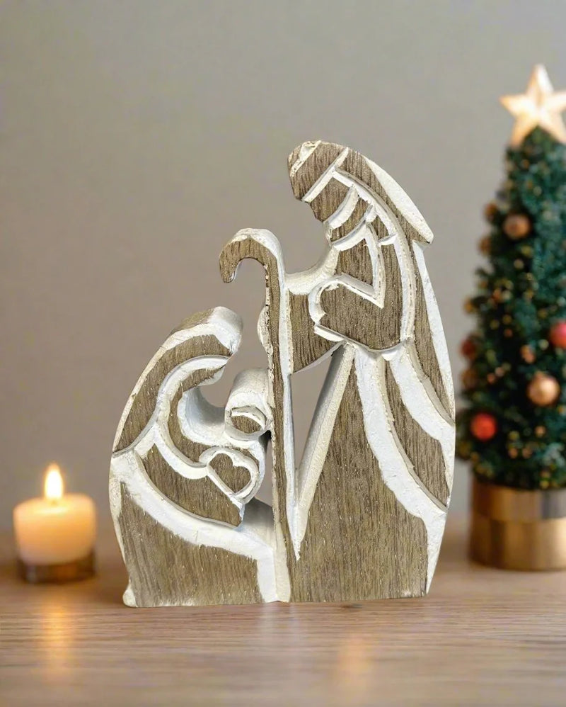 Wooden Nativity Sitter