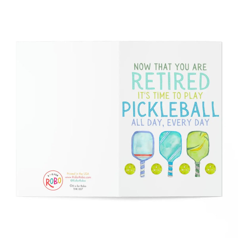 Pickleball Retirement Card