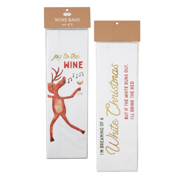 Christmas Paper Wine Bag