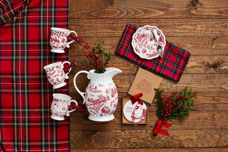 Christmas Toile Mug