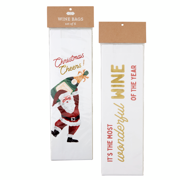 Christmas Paper Wine Bag