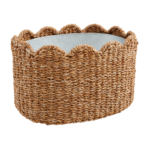 Scalloped Woven Party Tub