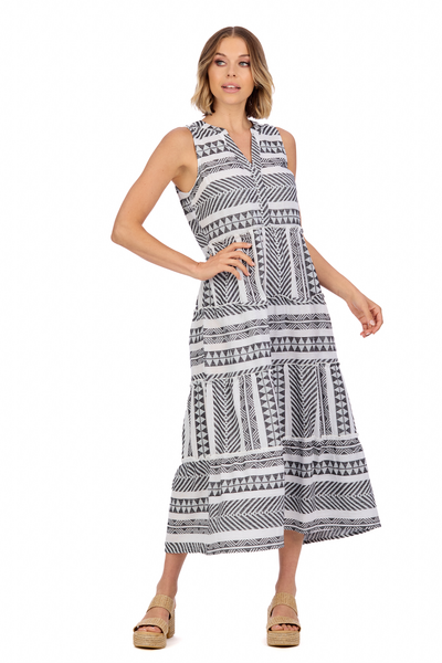 Burke Jacquard Midi Dress