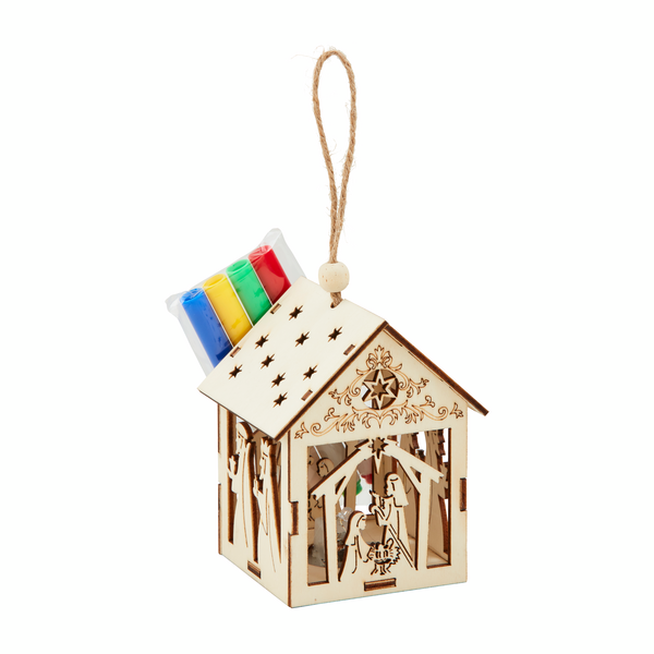 Color Me Light Up Nativity Ornament