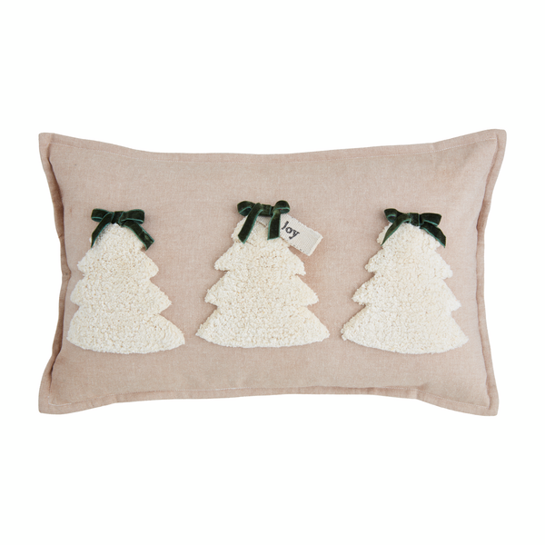 Winter White Tufted Pillow