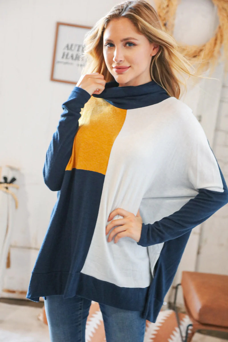 Aurora Turtleneck Poncho Sweater *FINAL SALE*
