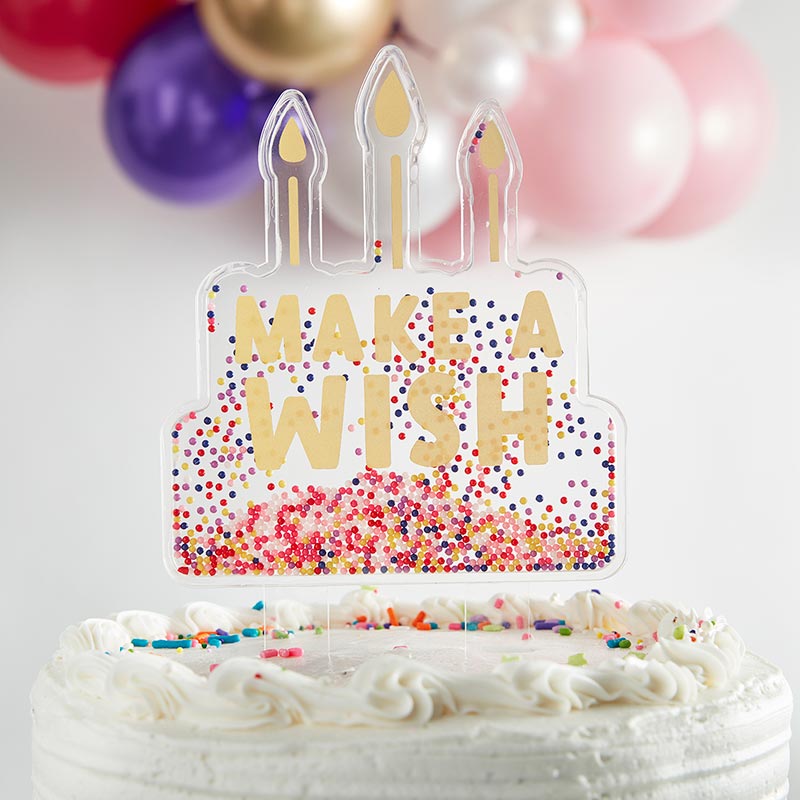 Make A Wish Filled Cake Topper