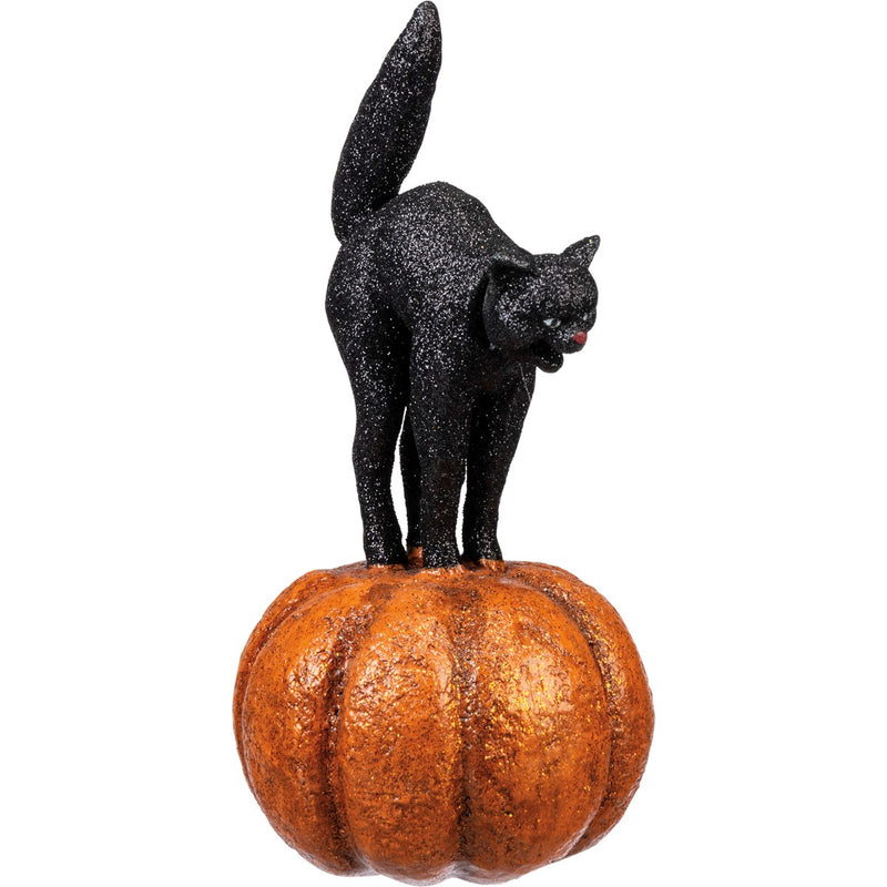 Pumpkin Cat Figurine