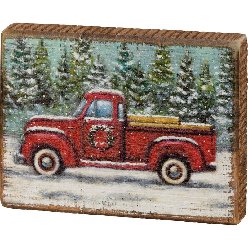 Holiday Truck Block Sign