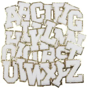 Chenille Letter Patch (White)