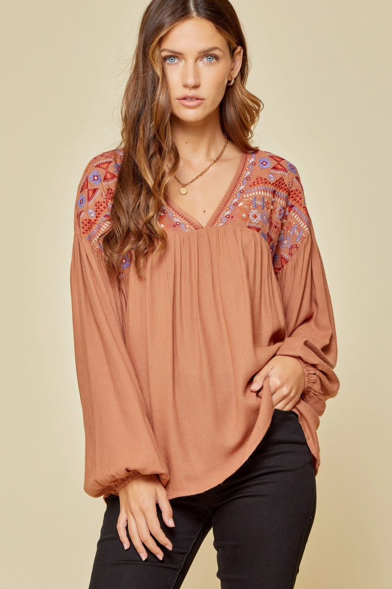 Eve Embroidered Top