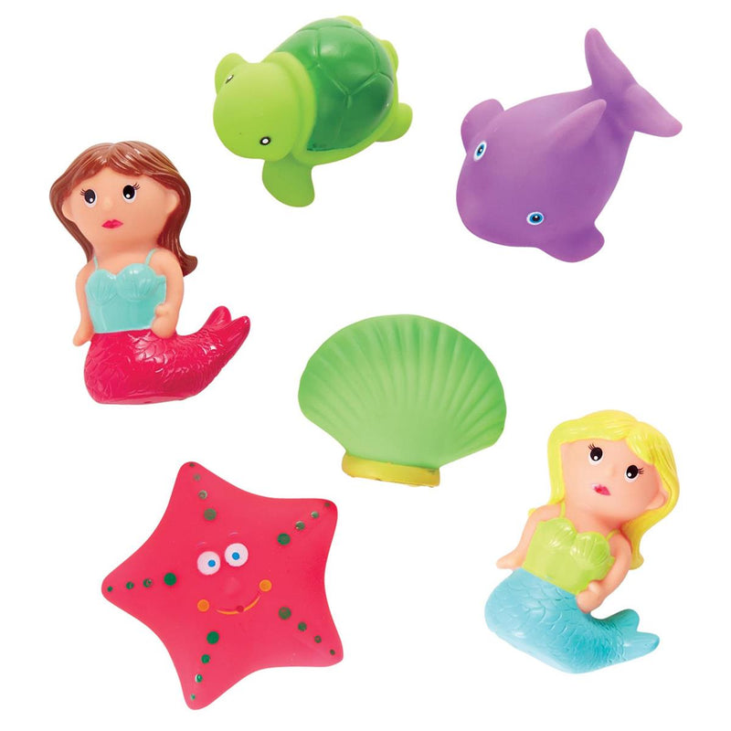 Mermaid Rubber Bath Toy Set