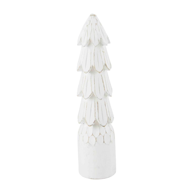 Carved Wood Tree Sitters (White)