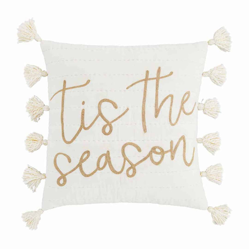 Tis The Season Velvet Throw Pillow
