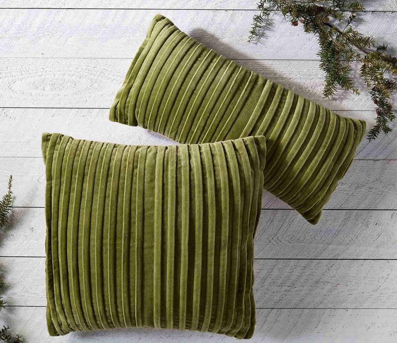 Green Velvet Pillows