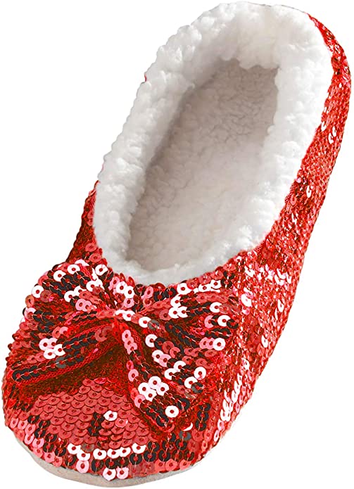 Ruby Red Sequin Slippers *FINAL SALE*