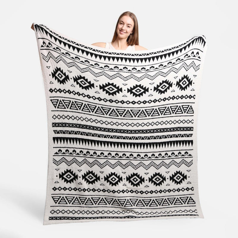 Super-Soft Boho Knit Blanket