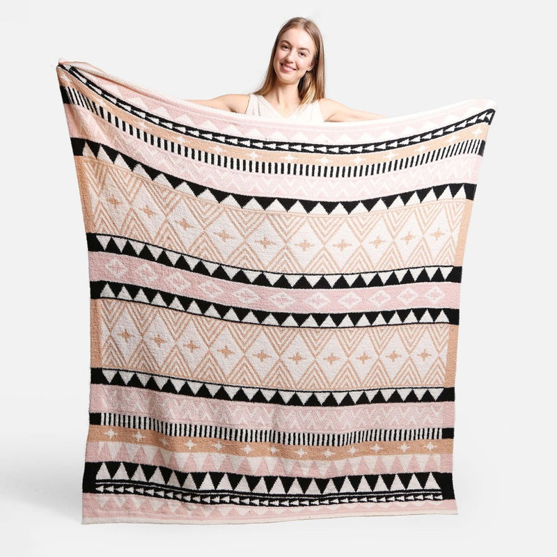 Super-Soft Boho Knit Blanket