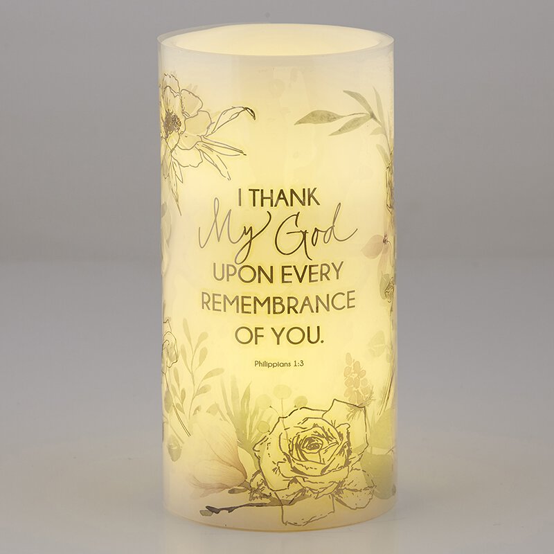 Upon Remembrance LED Candle