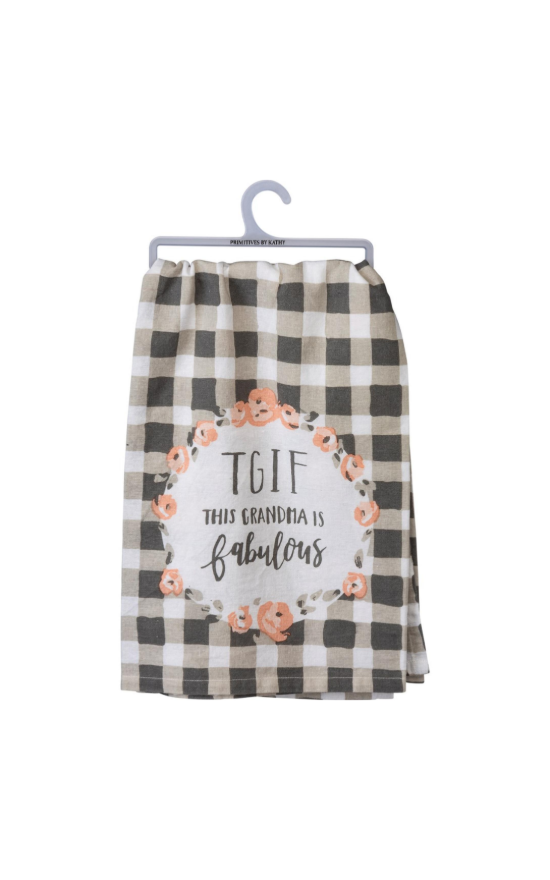 This Grandma Is Fabulous Dish Towel