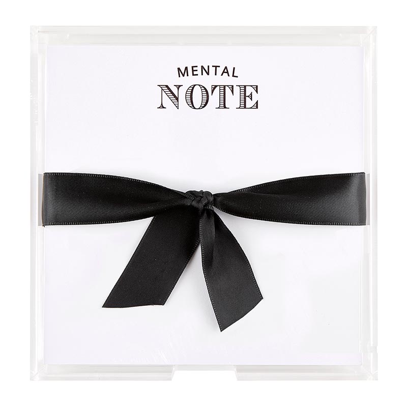 Notepaper in Acrylic Tray (Square)
