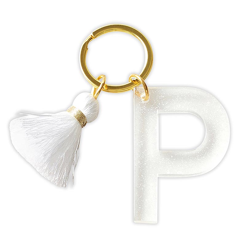 Glitter Acrylic Letter Keychain *FINAL SALE*