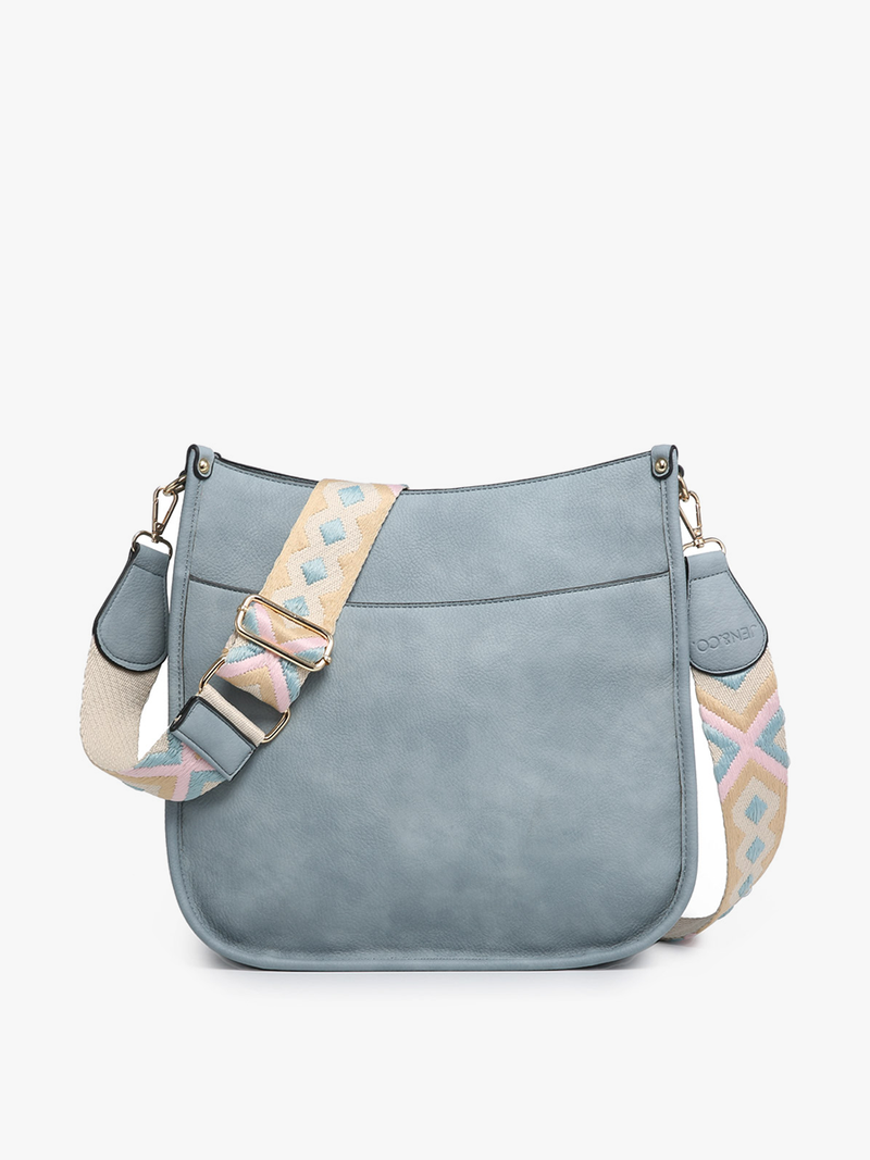 Lorelei Whipstitch Crossbody Light Grey