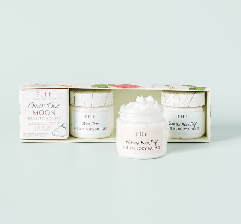 Over The Moon:  Moon Dip® Body Mousse Sampler