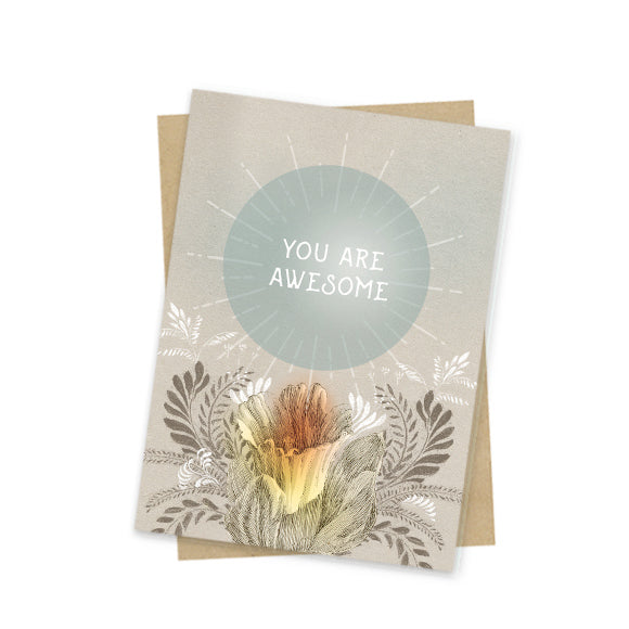 You Are Awesome Mini Greeting Card
