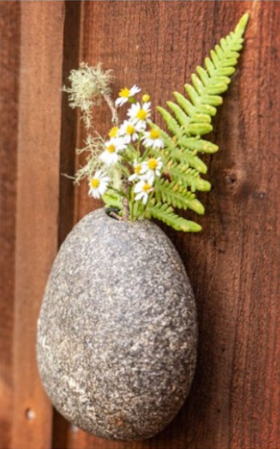 River Stone Wall Vase *FINAL SALE*