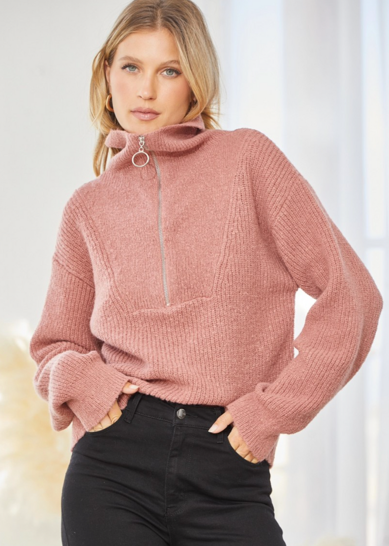 Lydia Zipper Sweater