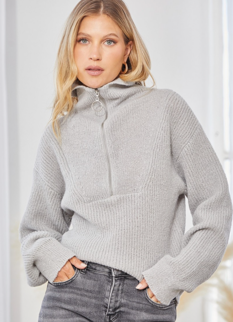 Lydia Zipper Sweater