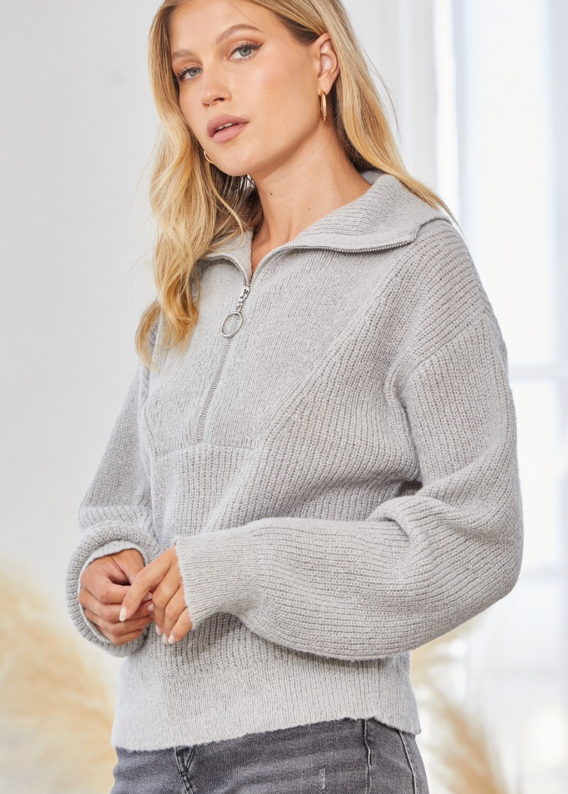 Lydia Zipper Sweater