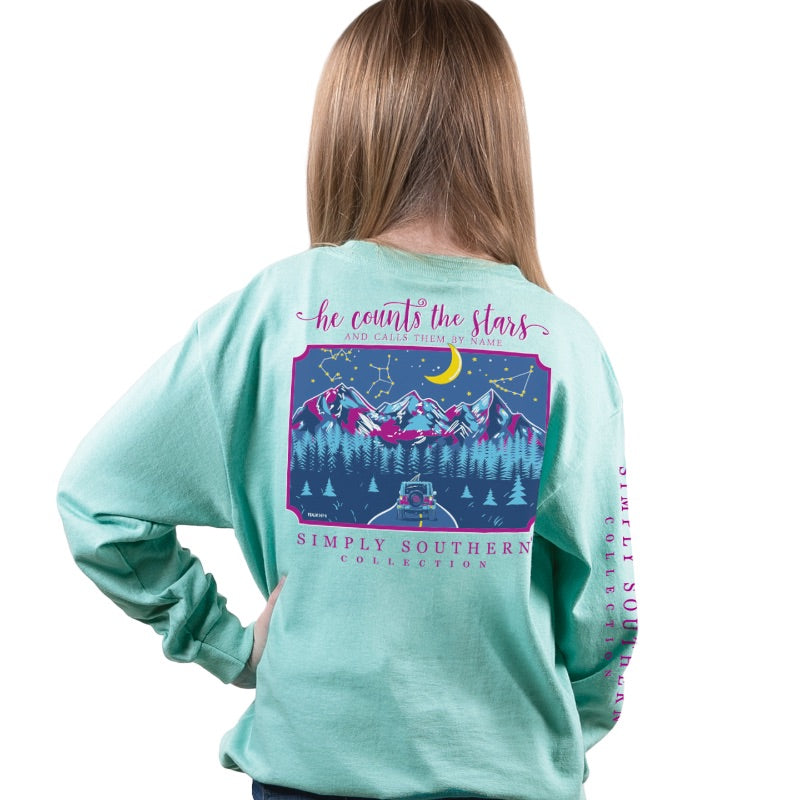 He Counts The Stars Long Sleeve - Youth *FINAL SALE*