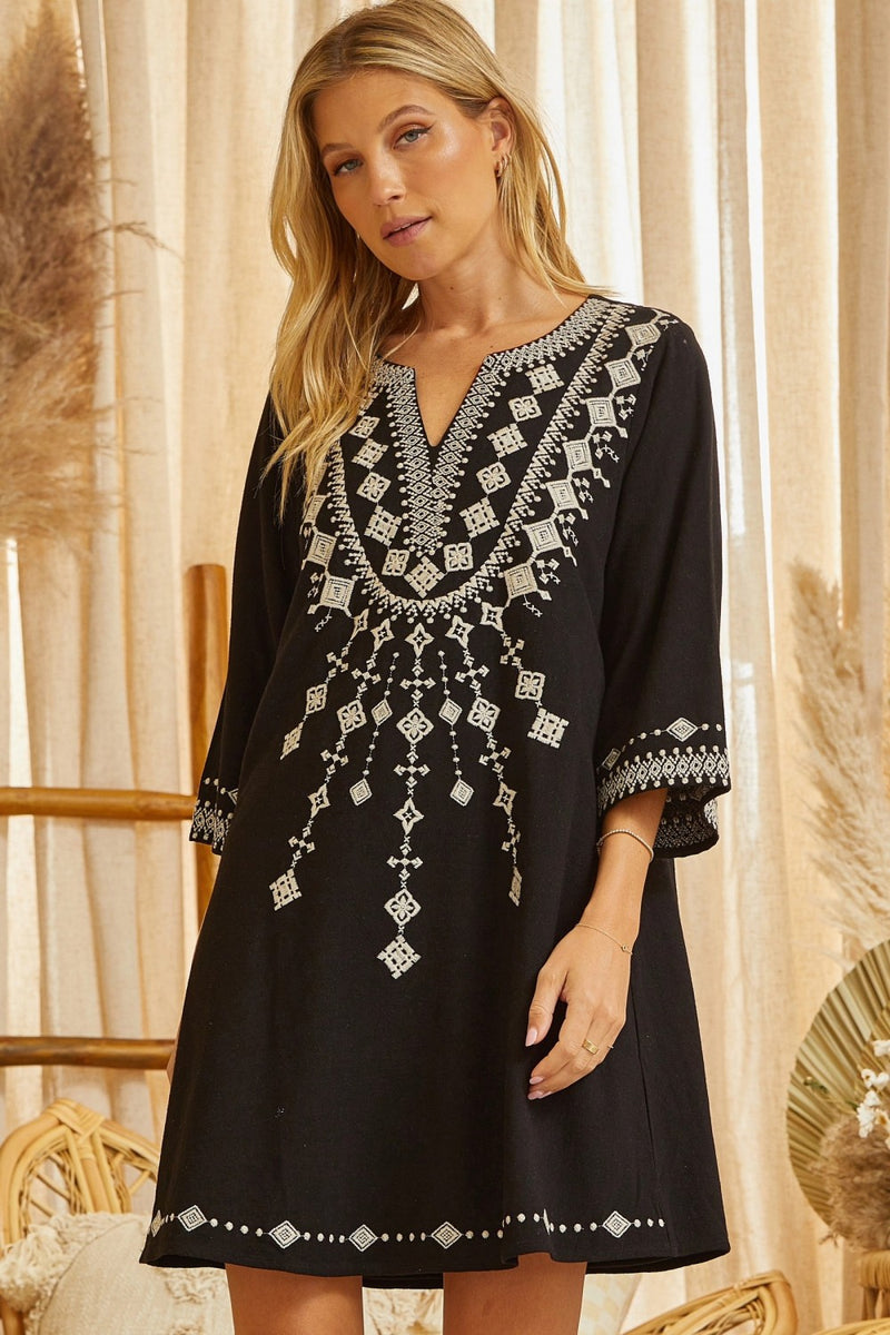Maria Embroidered Dress