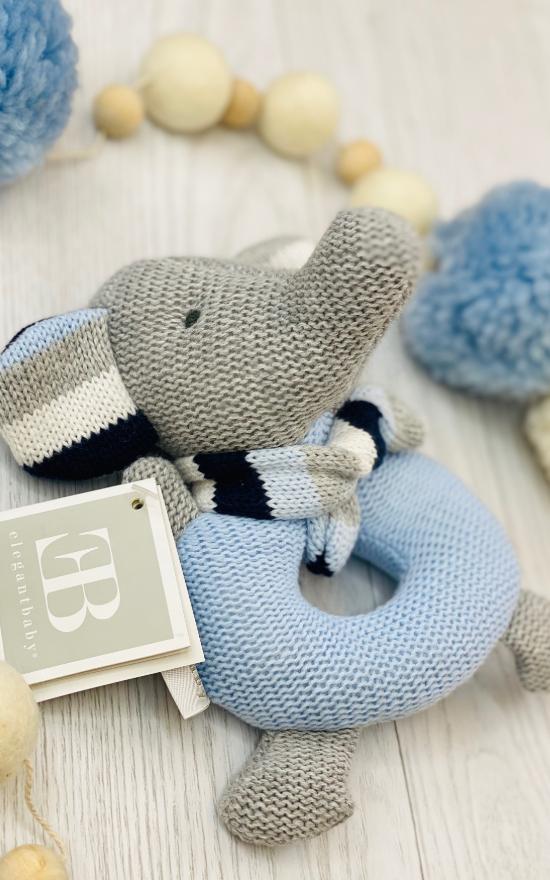 Elegant Baby Knit Rattle-Elegant Baby-Sandy&