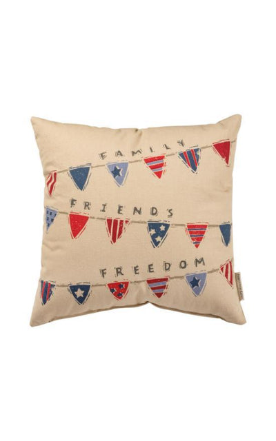 Family, Friends, & Freedom Pillow-Kathy's Primitives-Sandy's Secret Wednesdays Unique Boutique