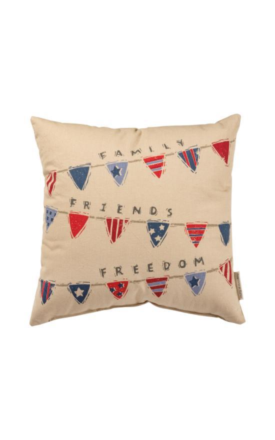 Family, Friends, & Freedom Pillow-Kathy&