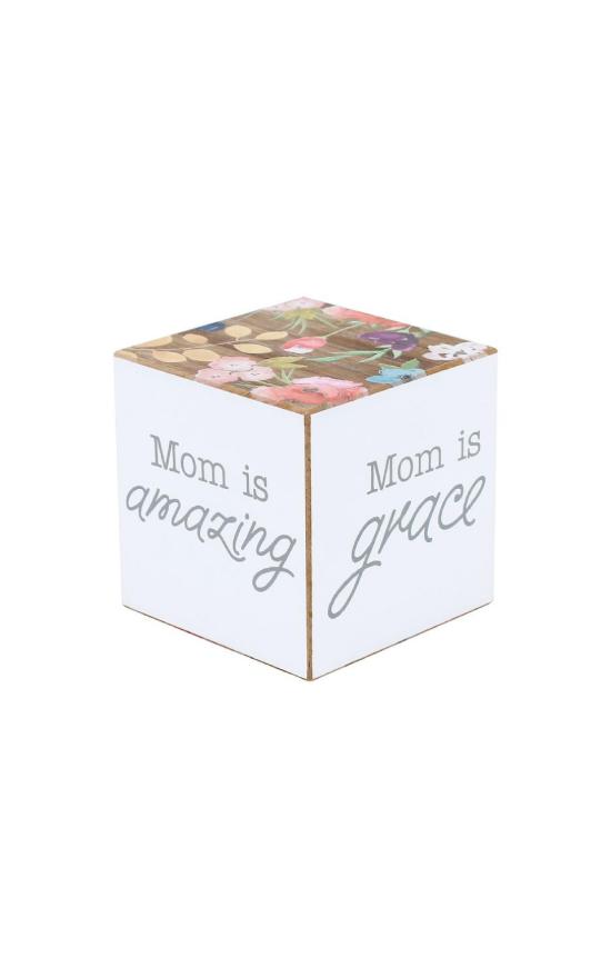 *Floral Mom Sayings Cube-Collins Painting & Design-Sandy&