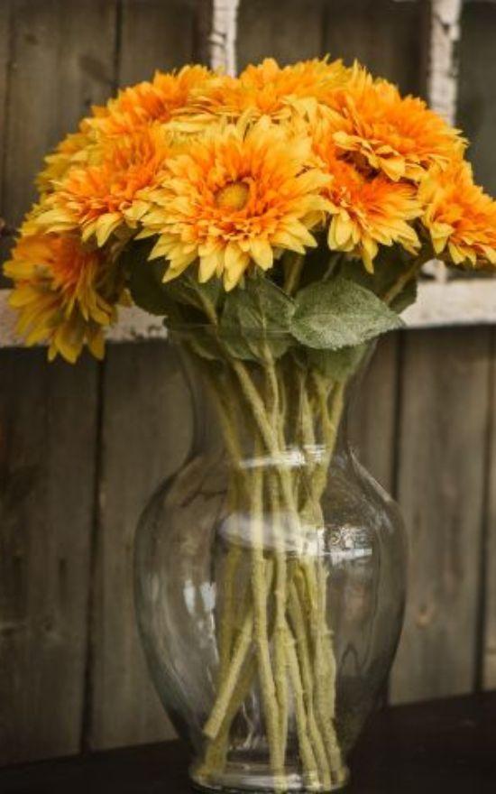 *Floral Pick - 15" Sunflower-Ragon House-Sandy&