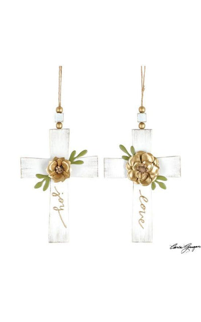 Golden Cross Ornament-Burton & Burton-Sandy's Secret Wednesdays Unique Boutique