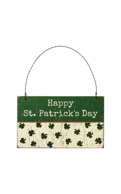 Happy St. Patricks Day Hanging Sign-Kathy's Primitives-Sandy's Secret Wednesdays Unique Boutique