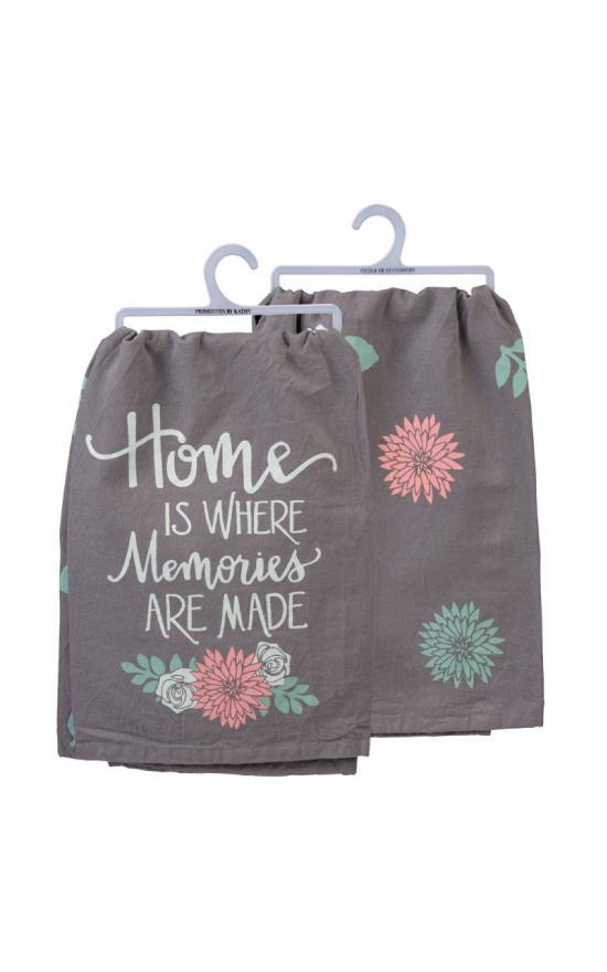 Home Is Where Memories Are Made Dish Towel-Primitives By Kathy-Sandy&