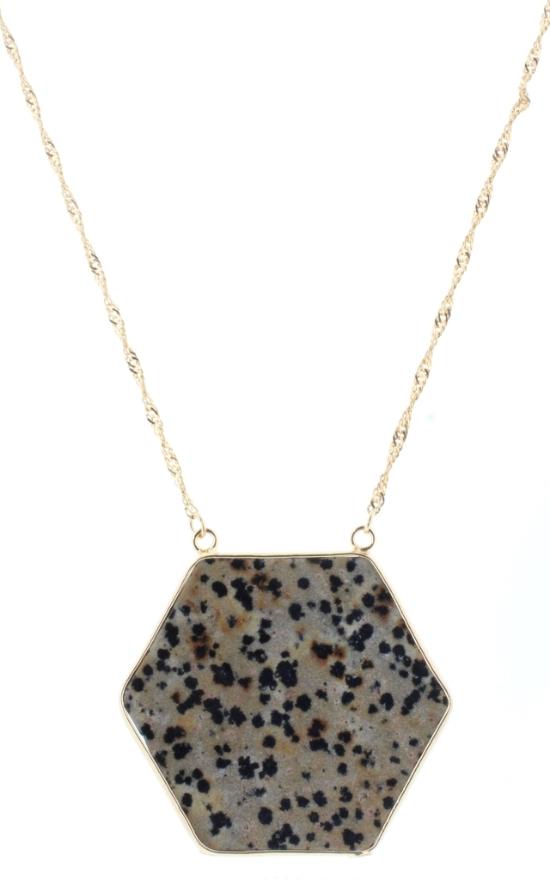 *Jane Marie Natural Stone Necklace-Jane Marie-Sandy&