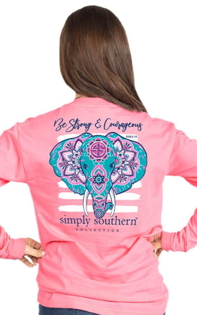 Simply Southern Be Strong Long Sleeve-Simply Southern-Sandy's Secret Wednesdays Unique Boutique